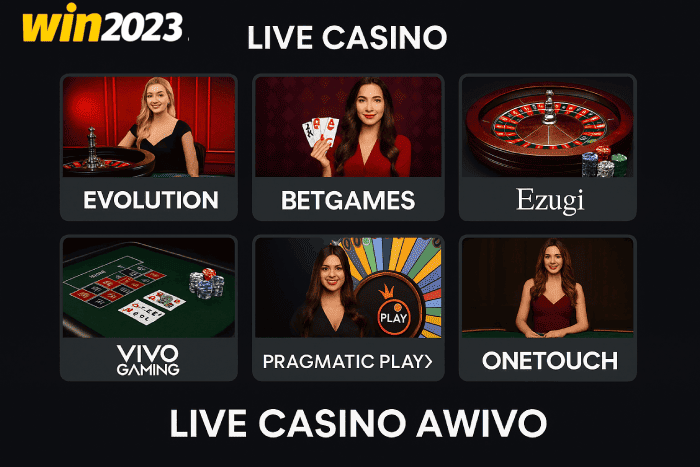 Live Casino WIN2023 bônus e prêmios incríveis